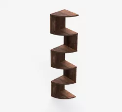 Decorative Six Tier Corner Shelf