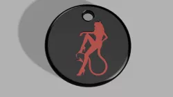 Devil key ring