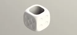 Dice Vase Mold / Molde Maceta Dado