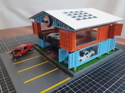 Diorama Gulf 1/64 Hot wheels