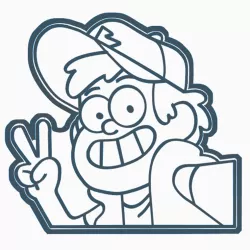 DIPPER PINS COOKIE CUTTER GRAVITY FALLS