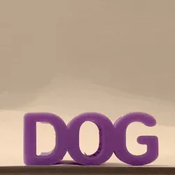 Dog flip text illusion
