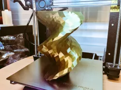 Elipse Spiral Low Poly Vase by TheLightSpeed!