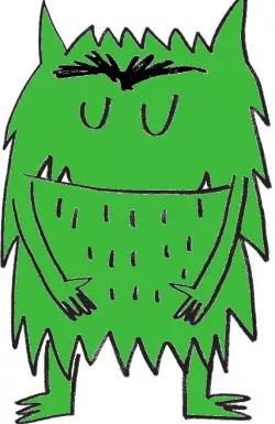 Emotions Monsters Calm Cookie / Fondant Cutter with Marker