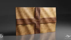 England Wavy Flag - CNC Files For Wood, 3D STL Model