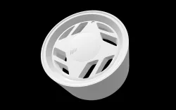 Fiat Uno OEM scalable and printable rims