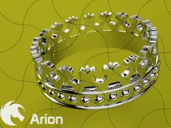 Fine Jewelry, Crown Style Ring 03