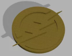 Flash logo Coaster/Keychain/Badge/Deco