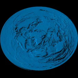 Flat Earth scaled one in 250 million