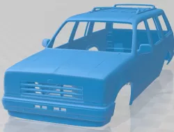 Ford Explorer 1990 Printable Body Car