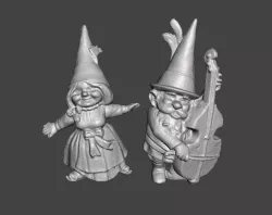 gnome figurines for garden decoration sculptures and garden statues .stl .obj