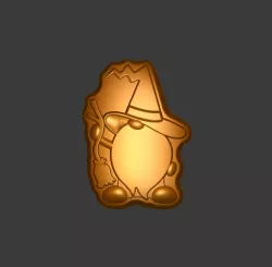 Gnome with broom Stl File