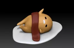 gudentama lying down