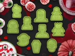 Halloween monster cookie cutter / stamp