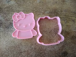 Hello Kitty cookie Cutter and Imprint Stamp