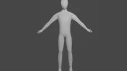 Human Base Rigged Lowpoly Model