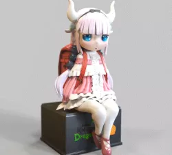 Kanna Kamui -V2 SITTING POSE - Miss Kobayashi's Dragon Maid -小林 カンナ-小林家的龙女仆-FANART FIGURINE