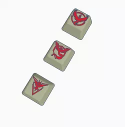keycaps pokemon legendary cherry mx
