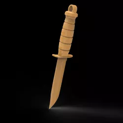 Knife Keychain 3d Model