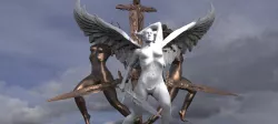 Lady of the lake baroque statues collection 1
