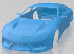 Lamborghini Estoque 2008 Printable Body Car