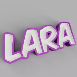 LARA - LED LAMP WITH NAME (NAMELED)