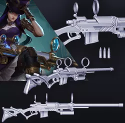 League of Legends Caitlyn Riffle Cosplay Prop Rework Print Files