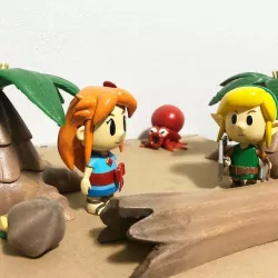Links awakening beach diorama elements (read the description please)