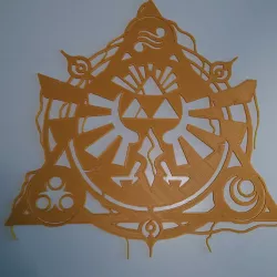 Logo zelda triforce hyrule 2D
