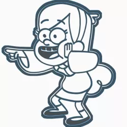 MABEL PINES 2 COOKIE CUTTER GRAVITY FALLS