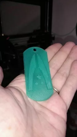 Mass Effect Alliance dog tag