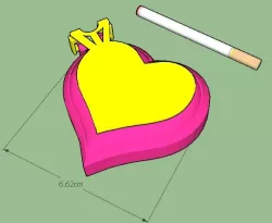 Mini Heart Ashtray - Ashtray Heart minimum