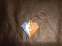 NBA 75th Anniversary Logo Keychain - NBA 75th Anniversary Logo Keychain