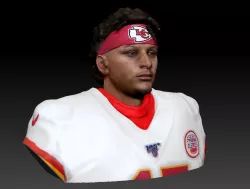NFL Patrick Mahomes 3d print bust
