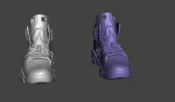 NIKE AIR JORDAN 6 SNEAKERS LEFT AND RIGHT .OBJ .STL