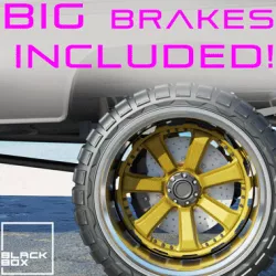 OFFROAD WHEEL SET with LOW PROFILE TIRES FOR DIECAST AND RC