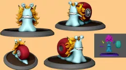 one piece den den mushi cat viper transponder snail fan art