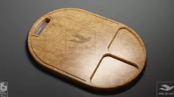 Oval Cutting Board - Files for CNC (svg, dxf, eps, ai, pdf, stl)