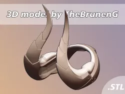 OVERWATCH Mercy imp devil horns cosplay 3D print model