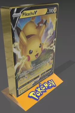 Pikachu color Pokemon Card light box