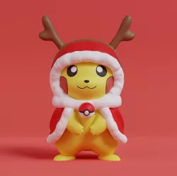 Pokemon - Christmas Pikachu