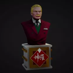 President Shinra Bust - Final Fantasy VII
