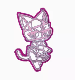 RAYMOND WAIFU MAID 3 COOKIE CUTTER / ANIMAL CROSSING /NINTENDO SWITCH CHIBI