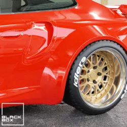 RWB Style BBS 993 Front and Rear Set: Wheel, Tires and BRAKES!