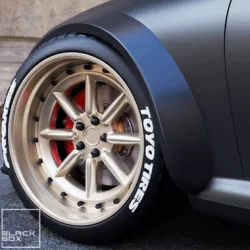RWB WATANABE Style wheel - Front and rear with tires for diecast and RC