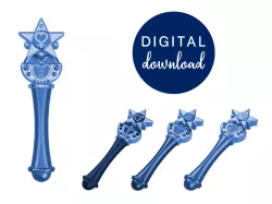 SAILOR Scout Transformation Wands STL FILES [Sailor Moon Crystal]