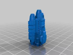 Sci-fi cargo ship miniature