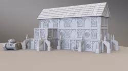 Sci-Fi Cathedral Set for 28mm Gaming - Designed for Vasemode Printing