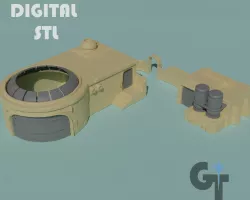 Sci-fi Desert Mechanics Compound - Suitable for Star Wars Legion