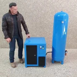 screw compressor modelism for diorama garage 1/10